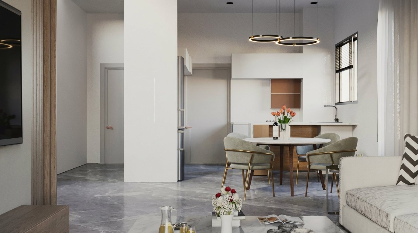 3-bed living