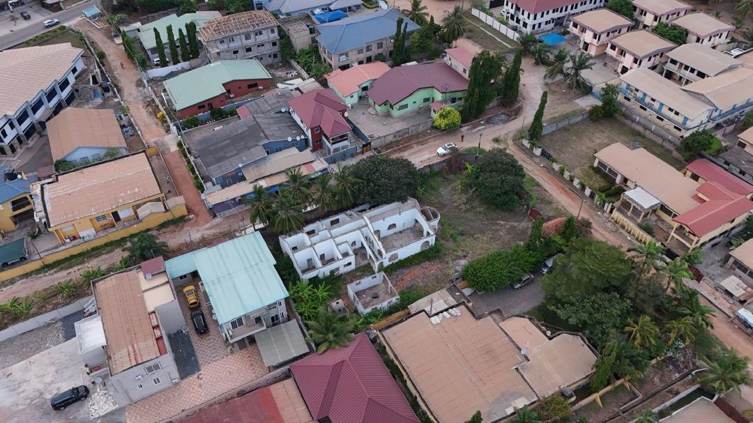 Aerial neighbourhood view
